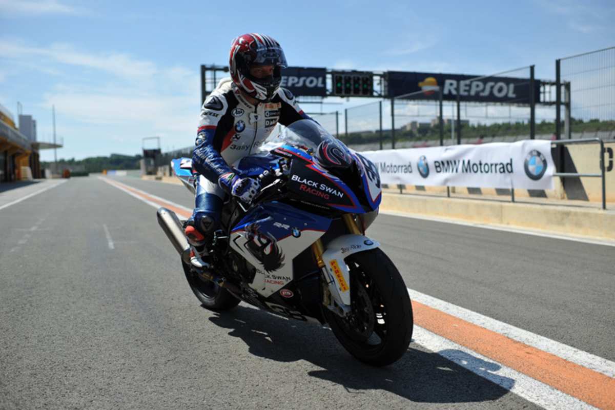 Die zweite Ausfahrt erfolgte mit der S1000RR aus der Südafrikanischen Meisterschaft