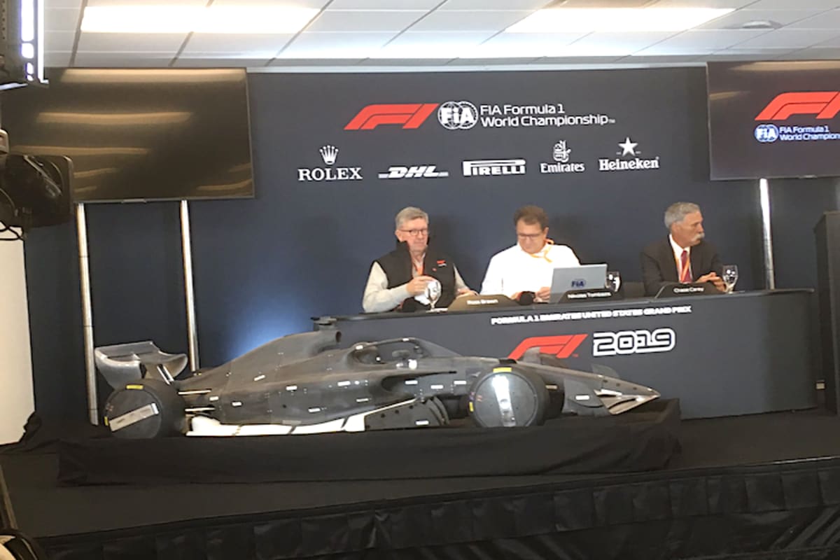 Bei der Pressekonferenz in Austin