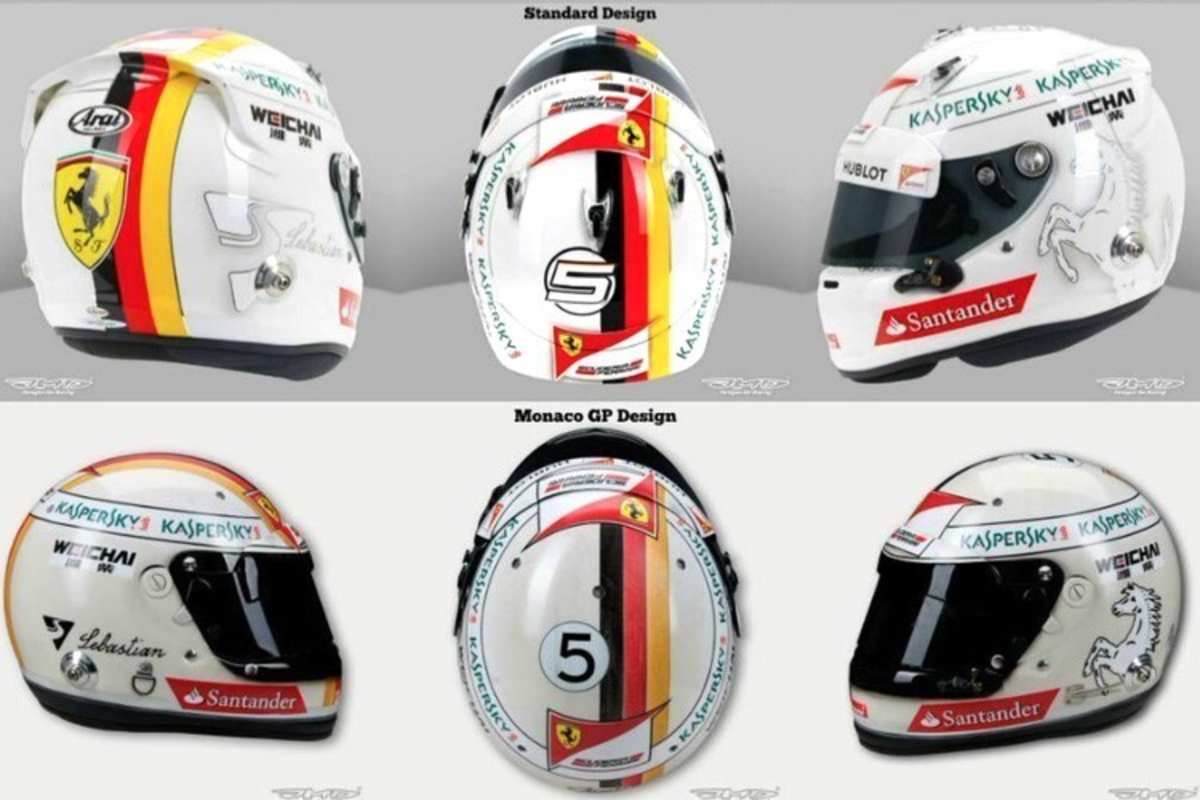 Der Vettel-Helm in Monaco 2015