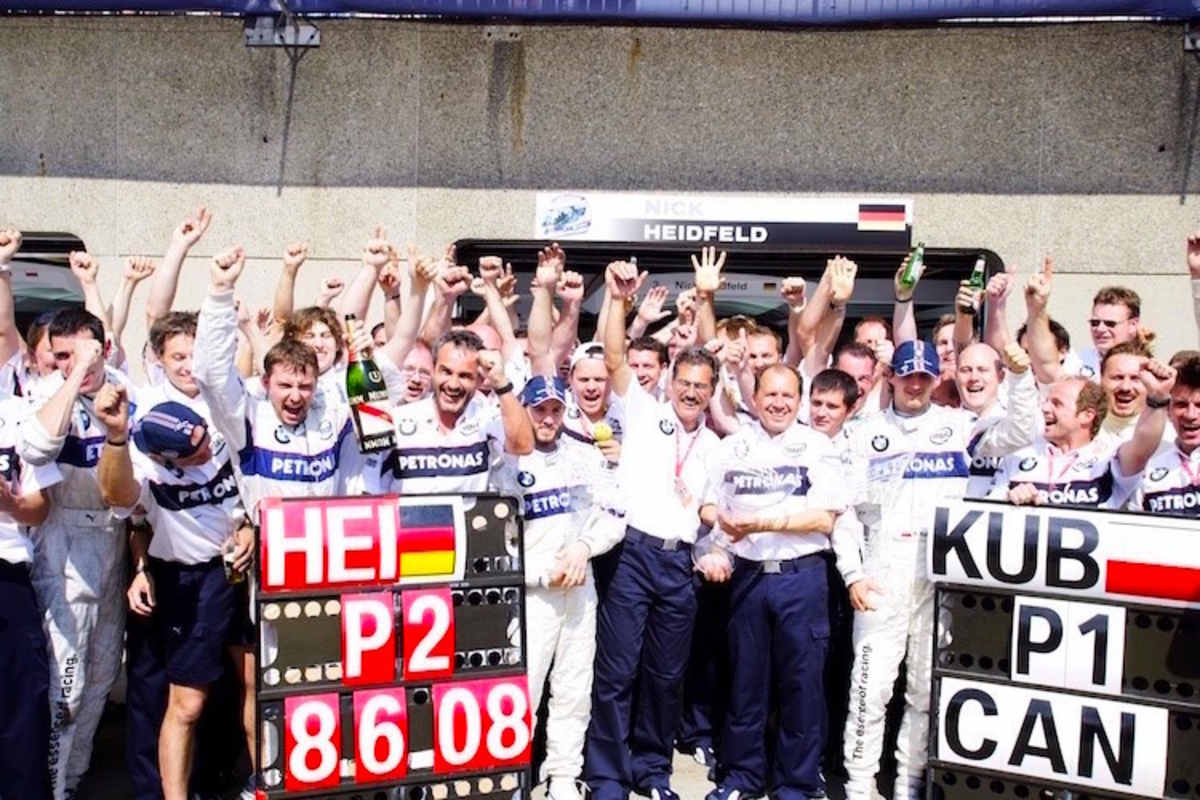 Doppelsieg in Kanada 2008 mit Robert Kubica (rechts) und Nick Heidfeld