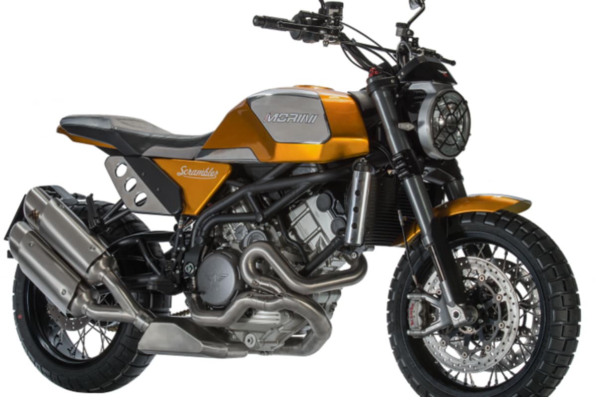 Die Scrambler betört mit echten Speichenrädern