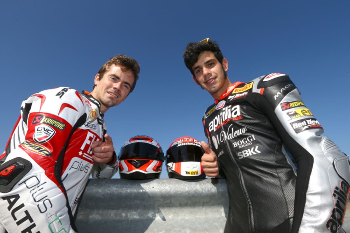 Starke Spanier: Nico Terol (li.) und Jordi Torres