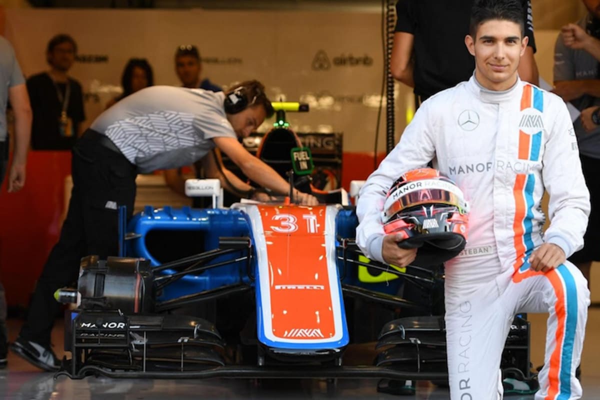 Esteban Ocon 2016 vor seinem Manor-Renner