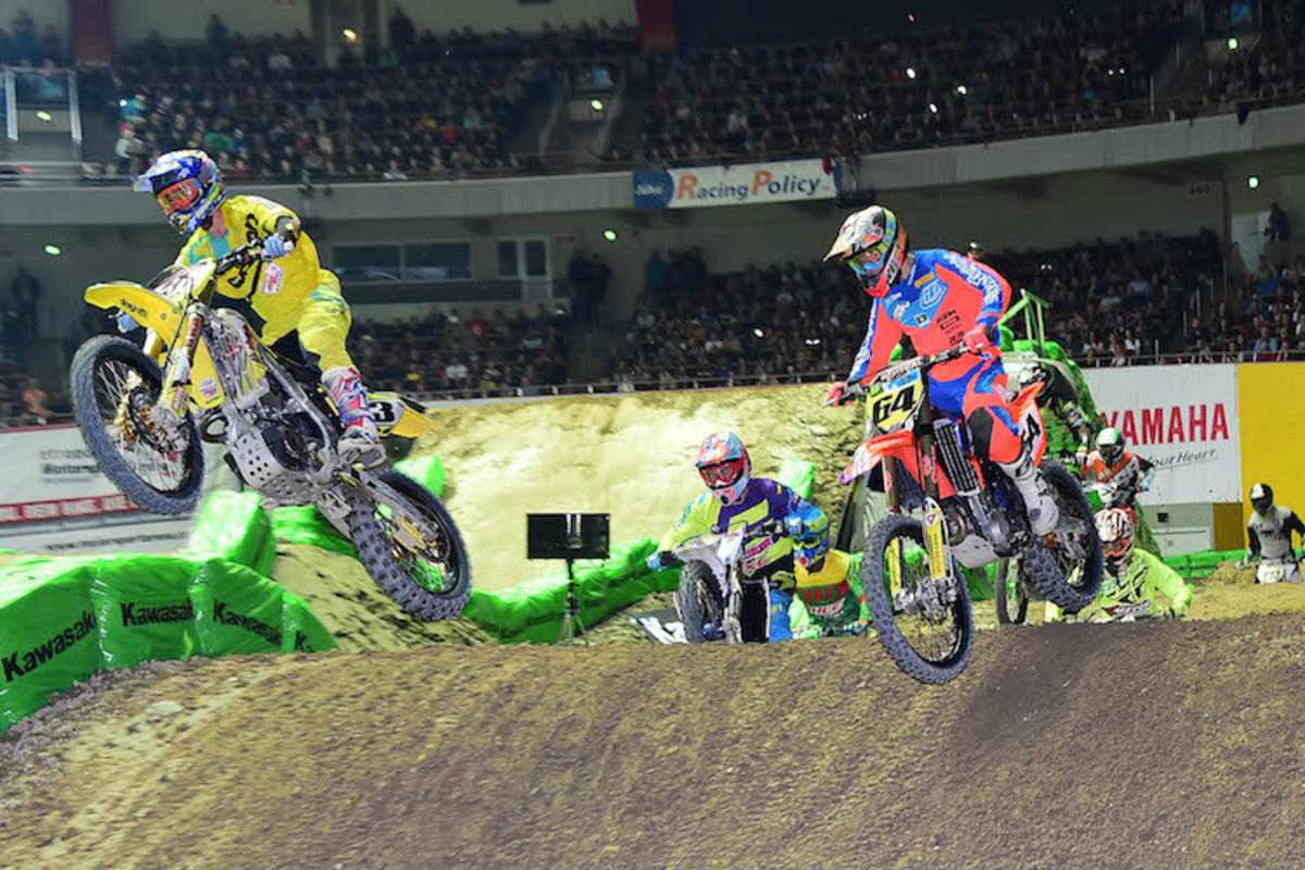 Dominique Thury im Zweikampf mit Jace Wayne Owen