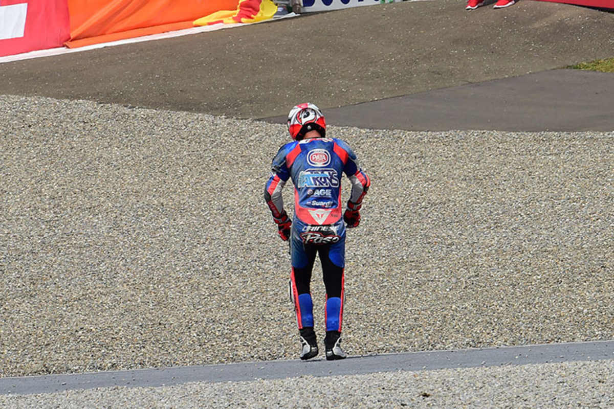 Pasini war schnell wieder auf den Beinen