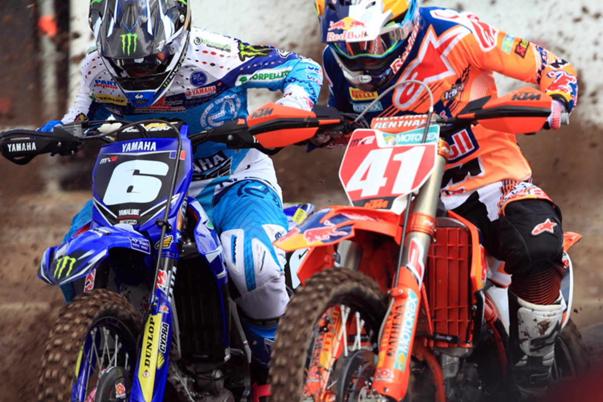 Pauls Jonass und Benoit Paturel am Start