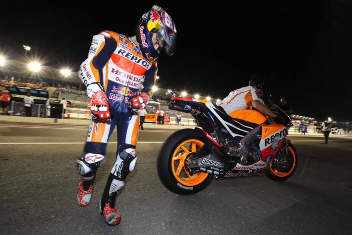 Vorläufig abgestiegen: Dani Pedrosa beim Katar-GP