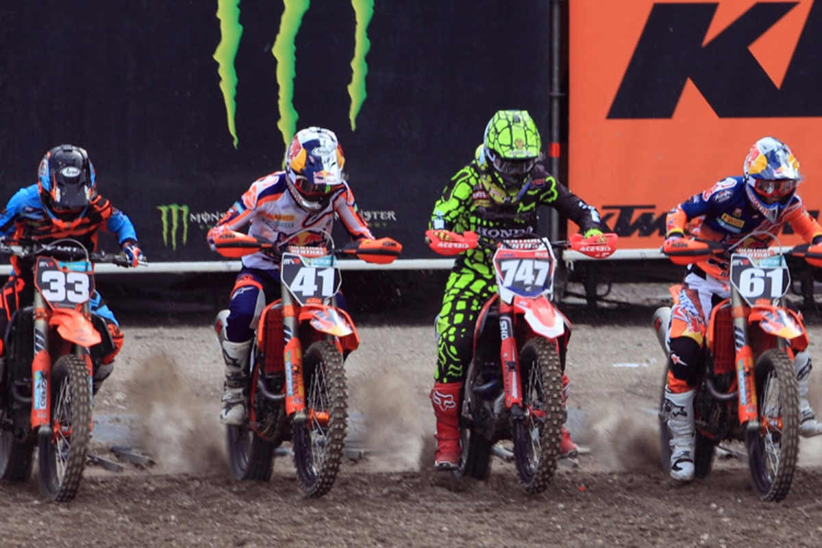 Geballte KTM-Power: Julien Lieber (33), Pauls Jonass (41) und Jorge Prado (61) 