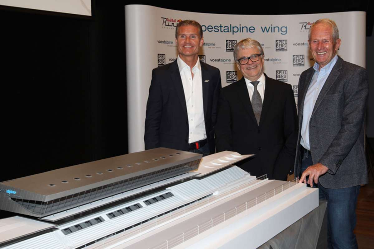 David Coulthard, Wolfgang Eder (voestalpine) und Dr. Helmut Marko