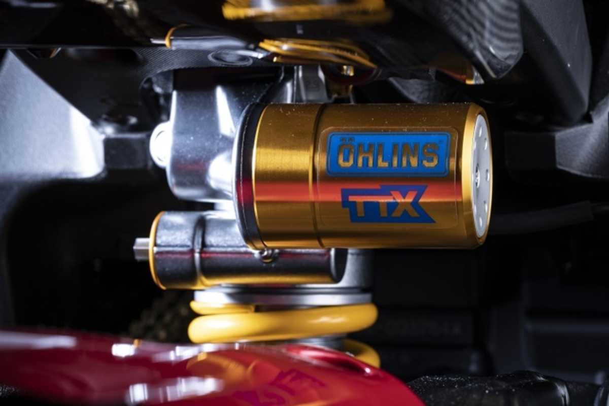 Keine Kompromisse: Öhlins auch an der Hinterhand