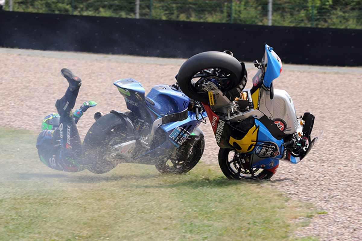 Beide Moto2-Piloten stürzten heftig