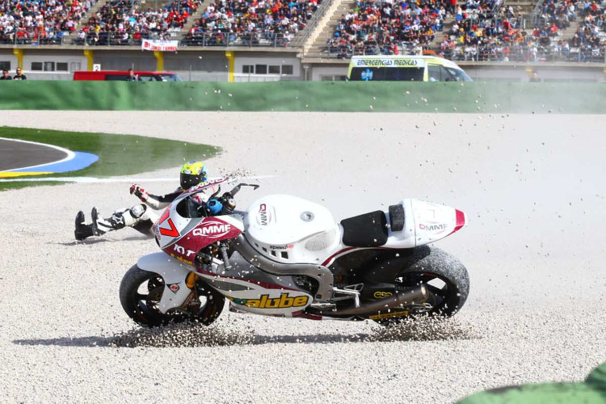 Rafid Sucipto: Auch beim Finale in Valencia kam der Indonesier zu Fall