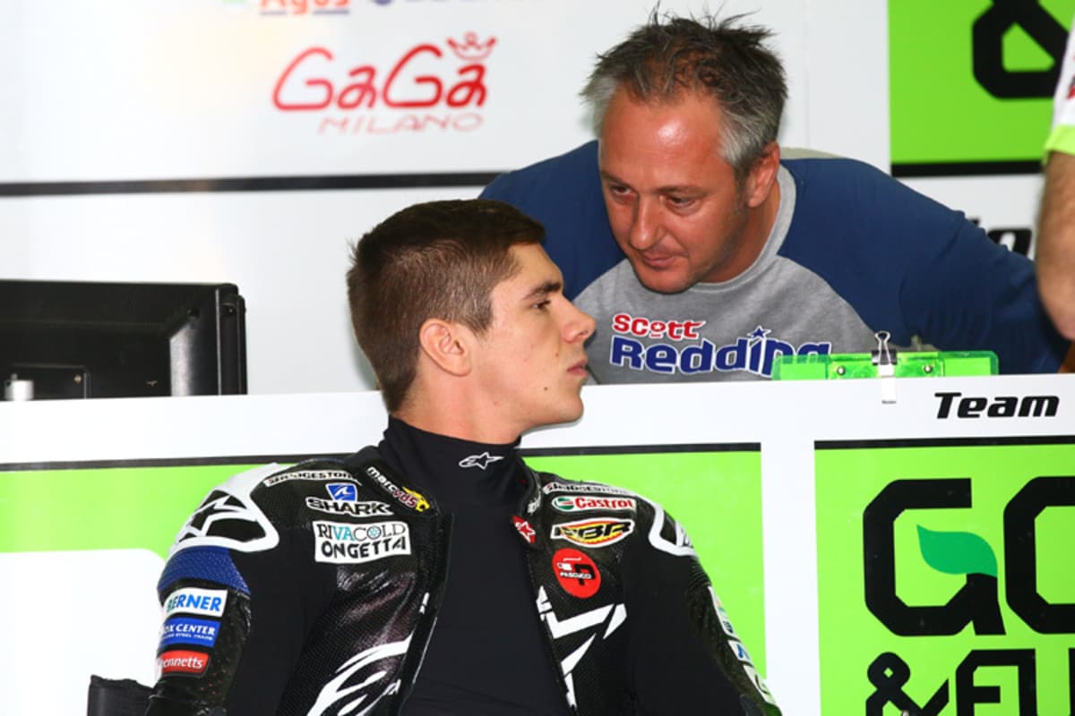 Valencia-MotoGP-Test: Scott Redding mit Michael Bartholemy