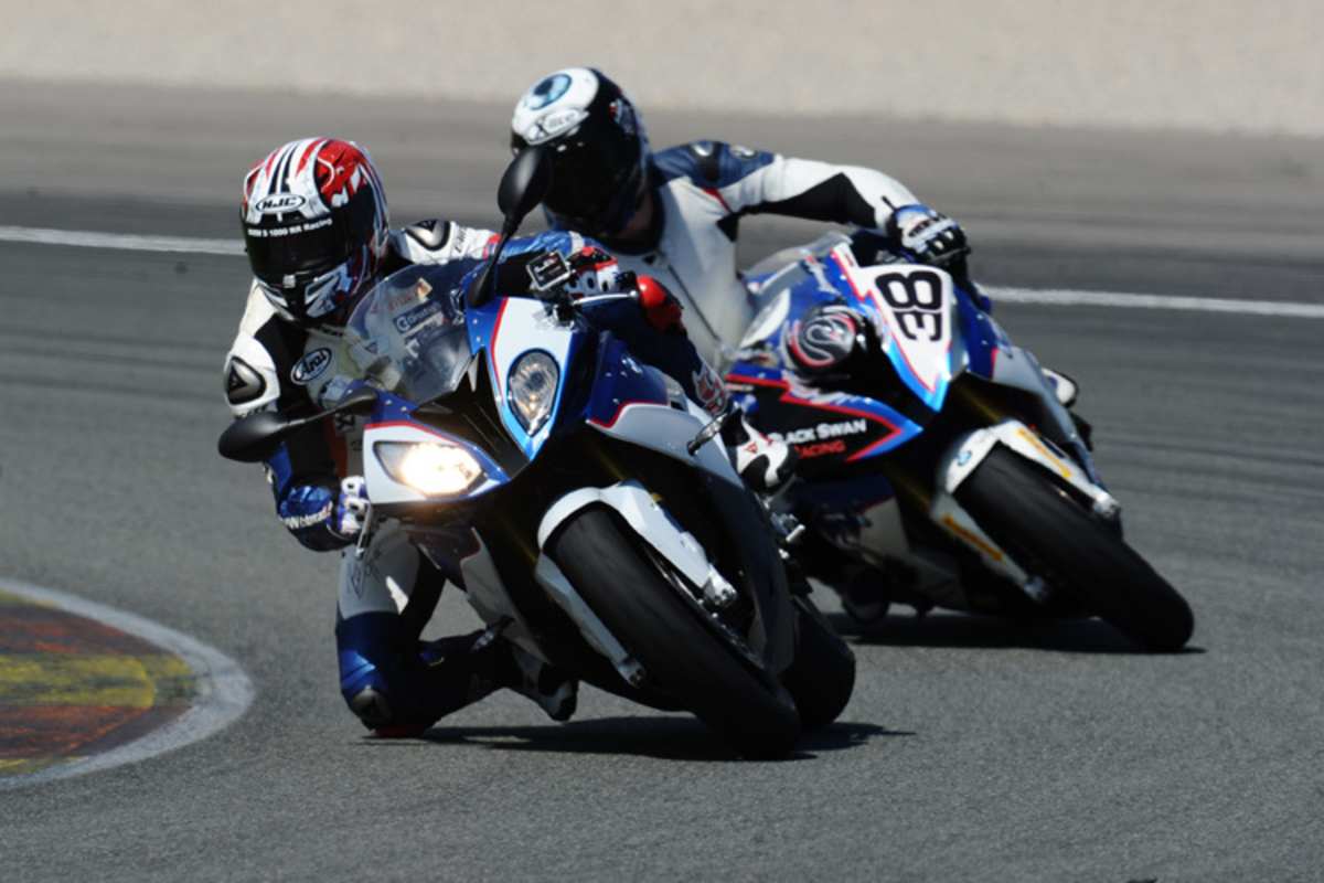 Michael Reich und der ehemalige WM-Pilot Alessandro Polita