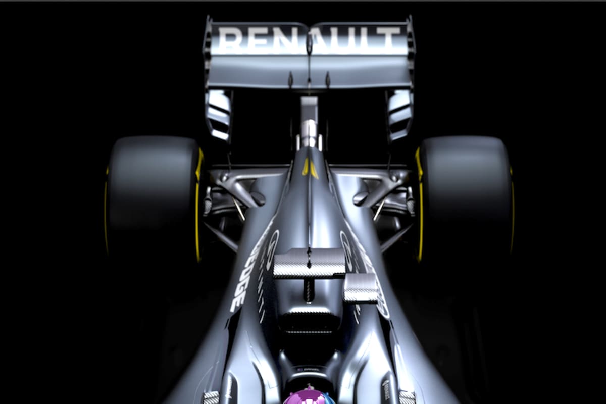 Mit dieser Lackierung treten die Franzosen nur bei den Wintertests an