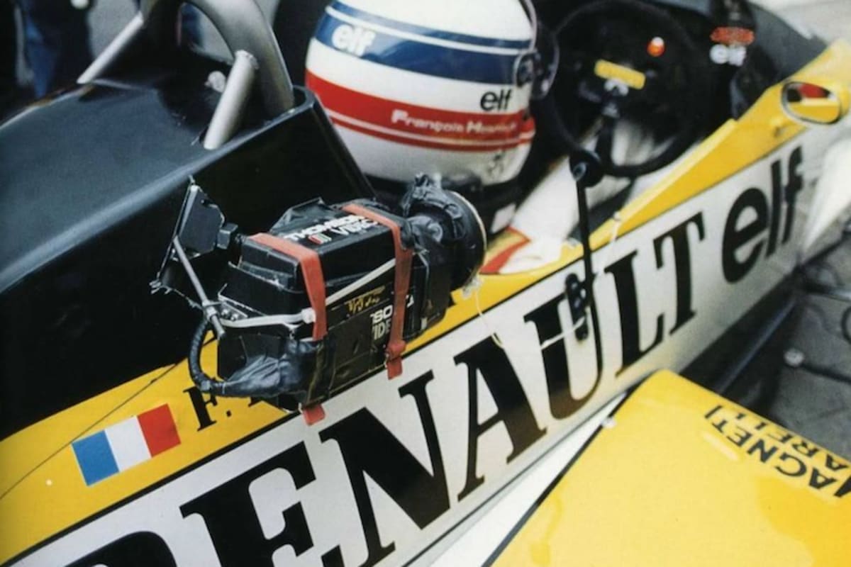 Die erste im Rennen verwendete TV-Kamera