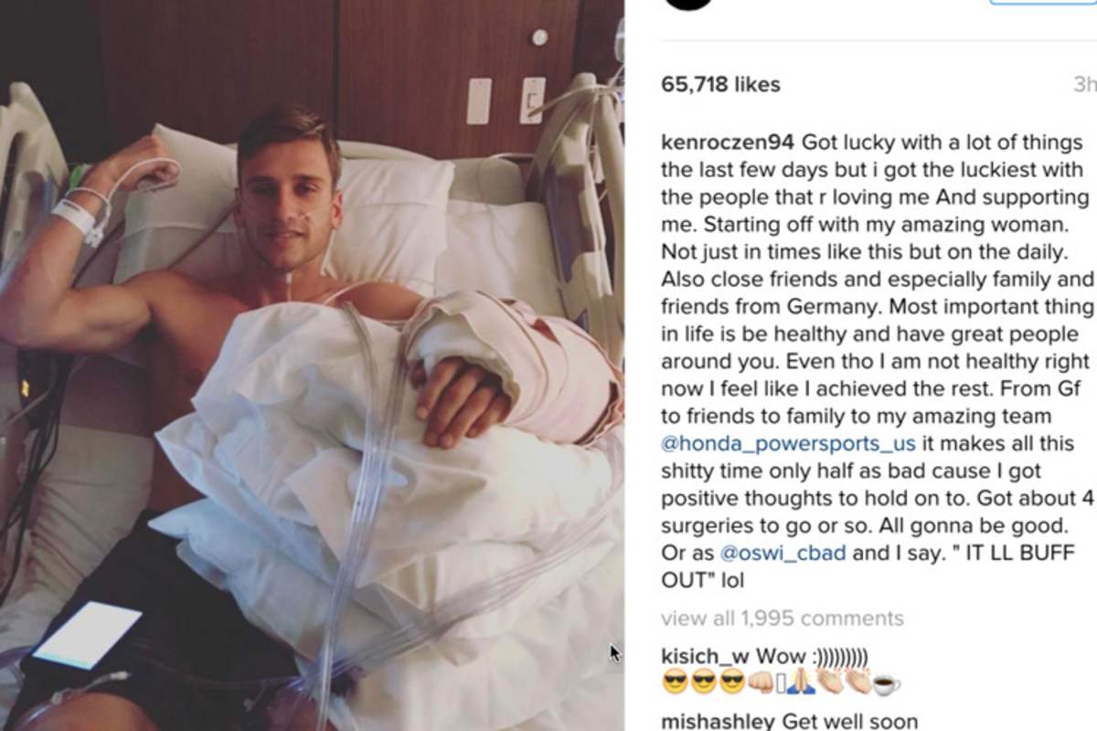 Ken Roczen dokumentiert seine Therapien aus dem Krankenhaus
