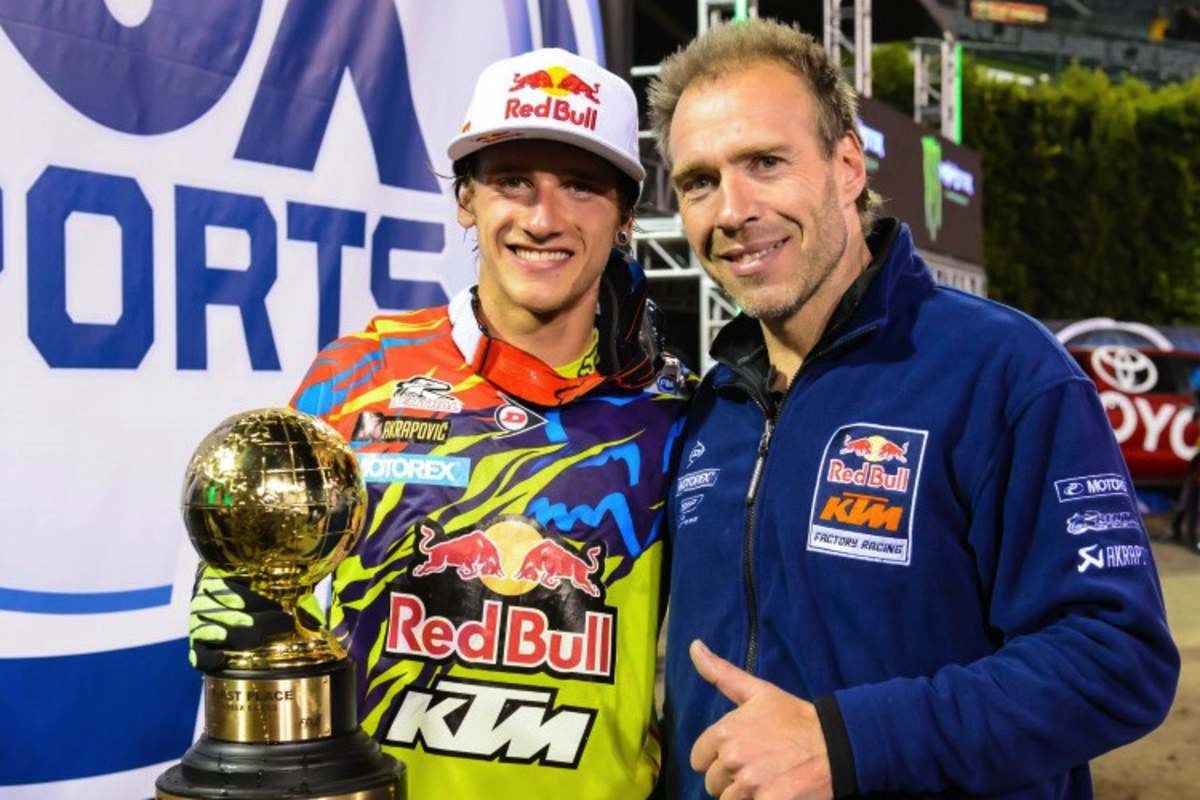 Ken Roczen und Heiko Klepka in Anaheim