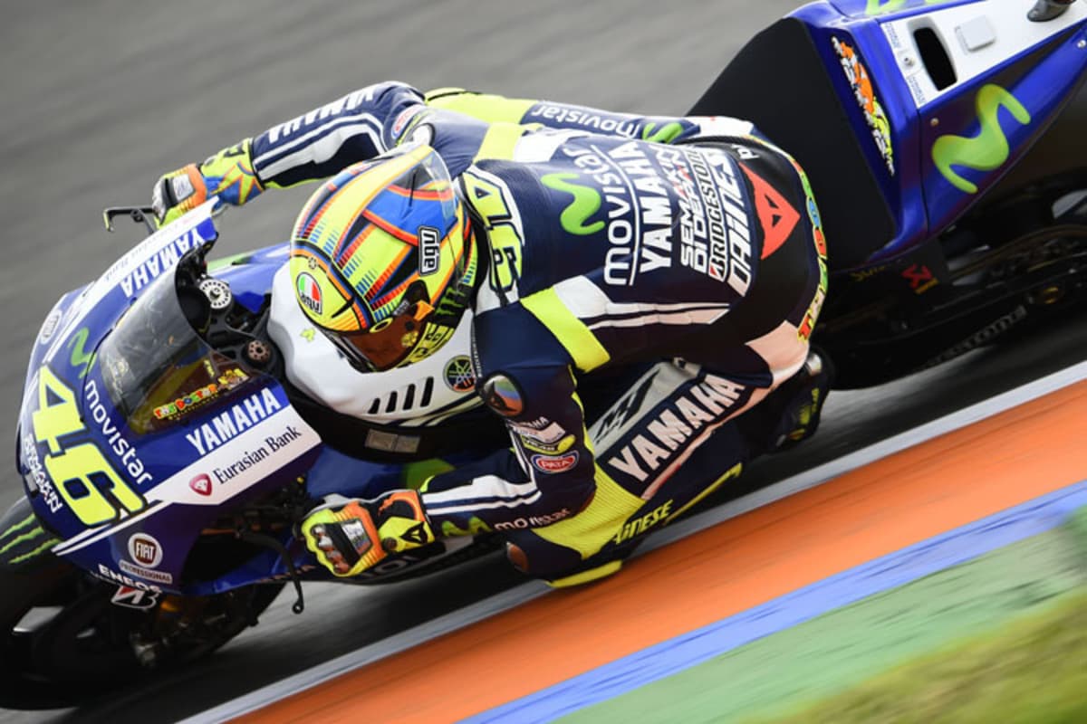 Valentino Rossi beim Finale in Valencia