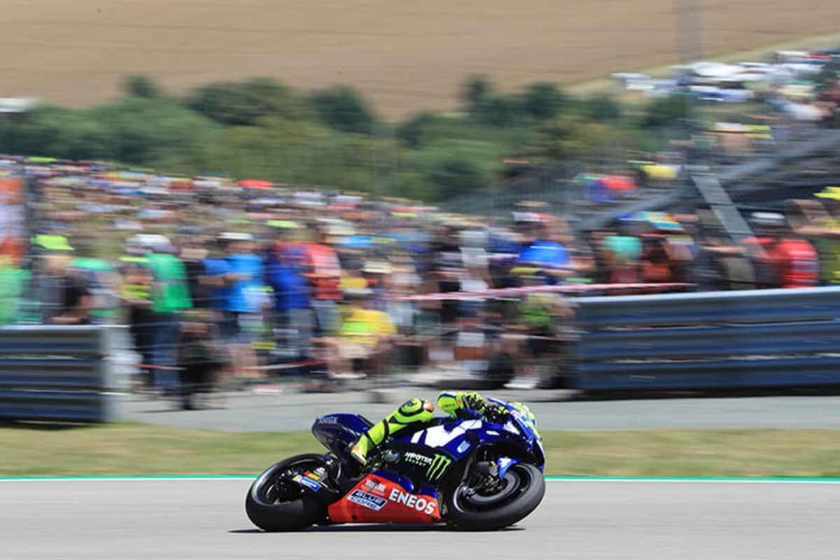 Publikumsliebling Valentino Rossi auf dem Sachsenring