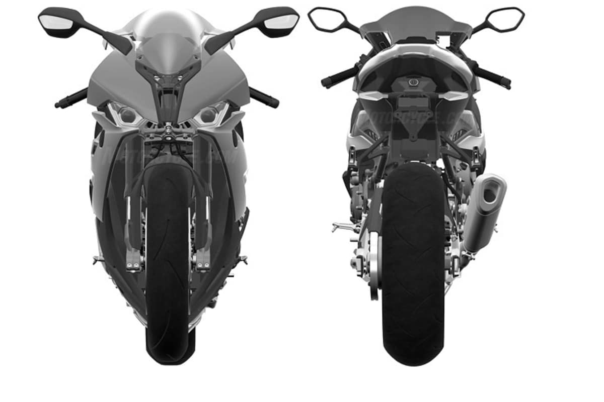 Keine asymmetrische Frontpartie mehr, sondern zwei kleine Scheinwerfer wie bei Yamaha oder Ducati 