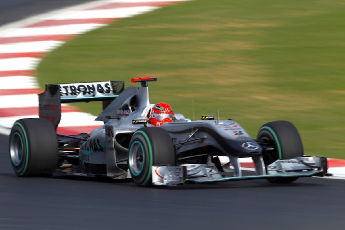 Michael Schumacher 2010 im Silberpfeil