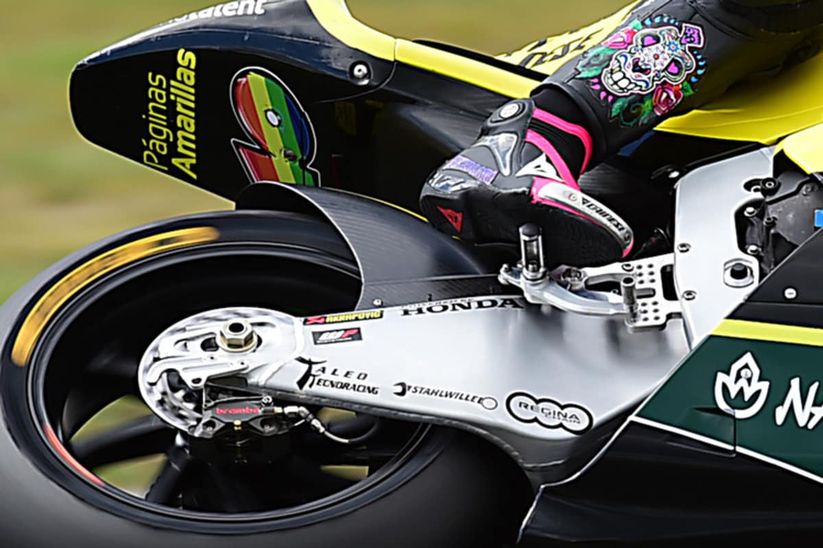 Die 2015-Schwinge von Kalex bei Luis Salom