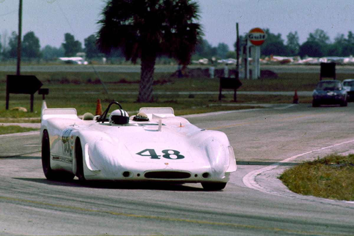 Mit dem Porsche 908 in Sebring 1970