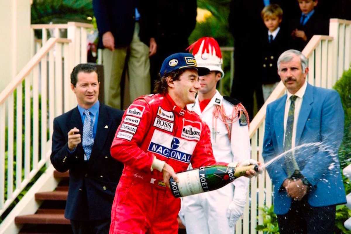 Ayrton Senna auf der Rennstrecke: Sechs Mal gewann der Brasilianer in Monte Carlo