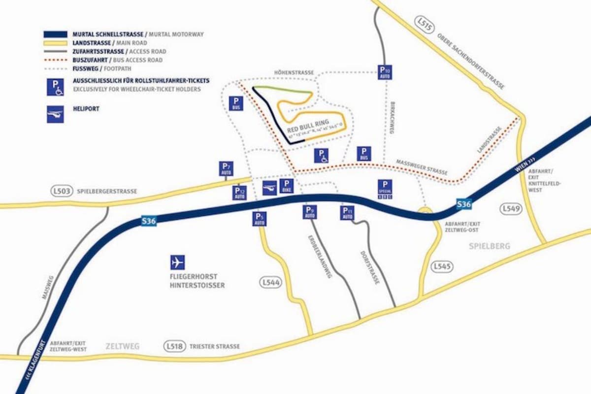 So kommen Sie am besten zum Red Bull Ring