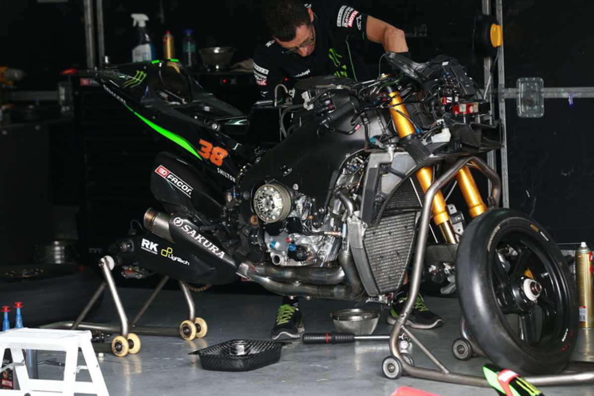 Die Tech3-Yamaha von Bradley Smith