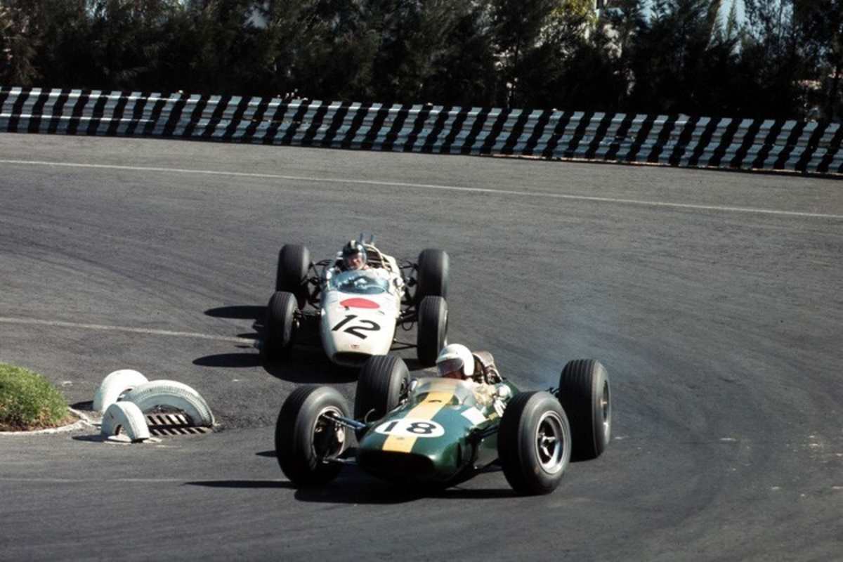 Moisés Solana 1965 im grünen Werks-Lotus