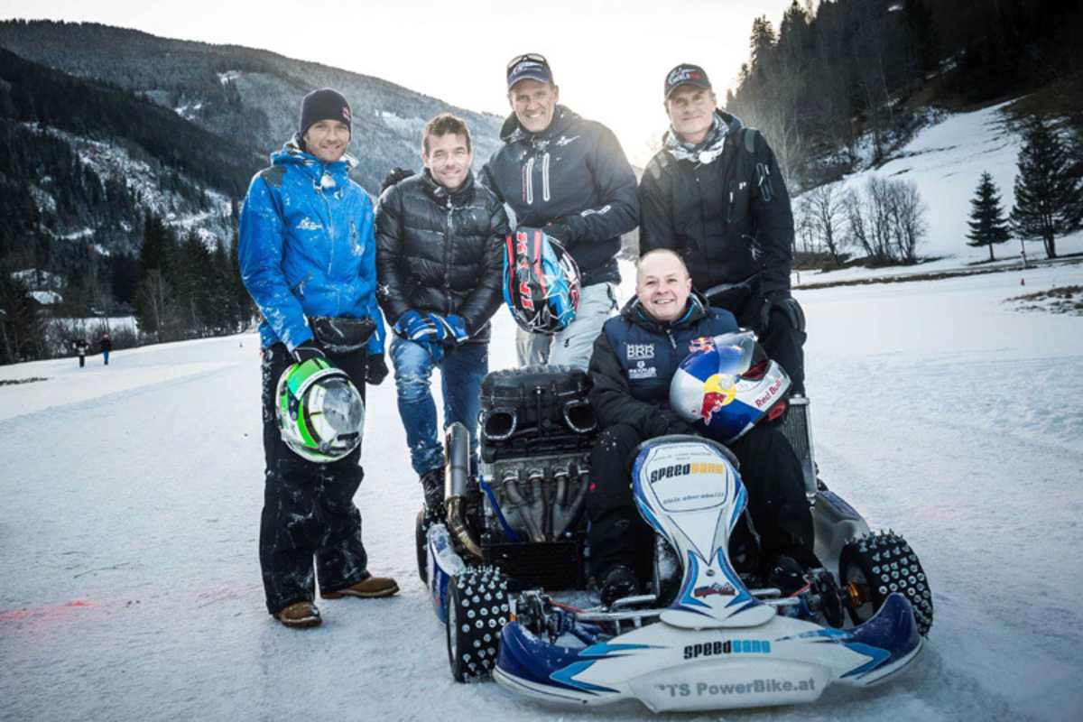 David Coulthard lud Heinz Kinigadner, Sébastien Loeb, Timo Scheider und Raimund Baumschlager an den Red Bull Ring in Spielberg und ins Thomatal ein