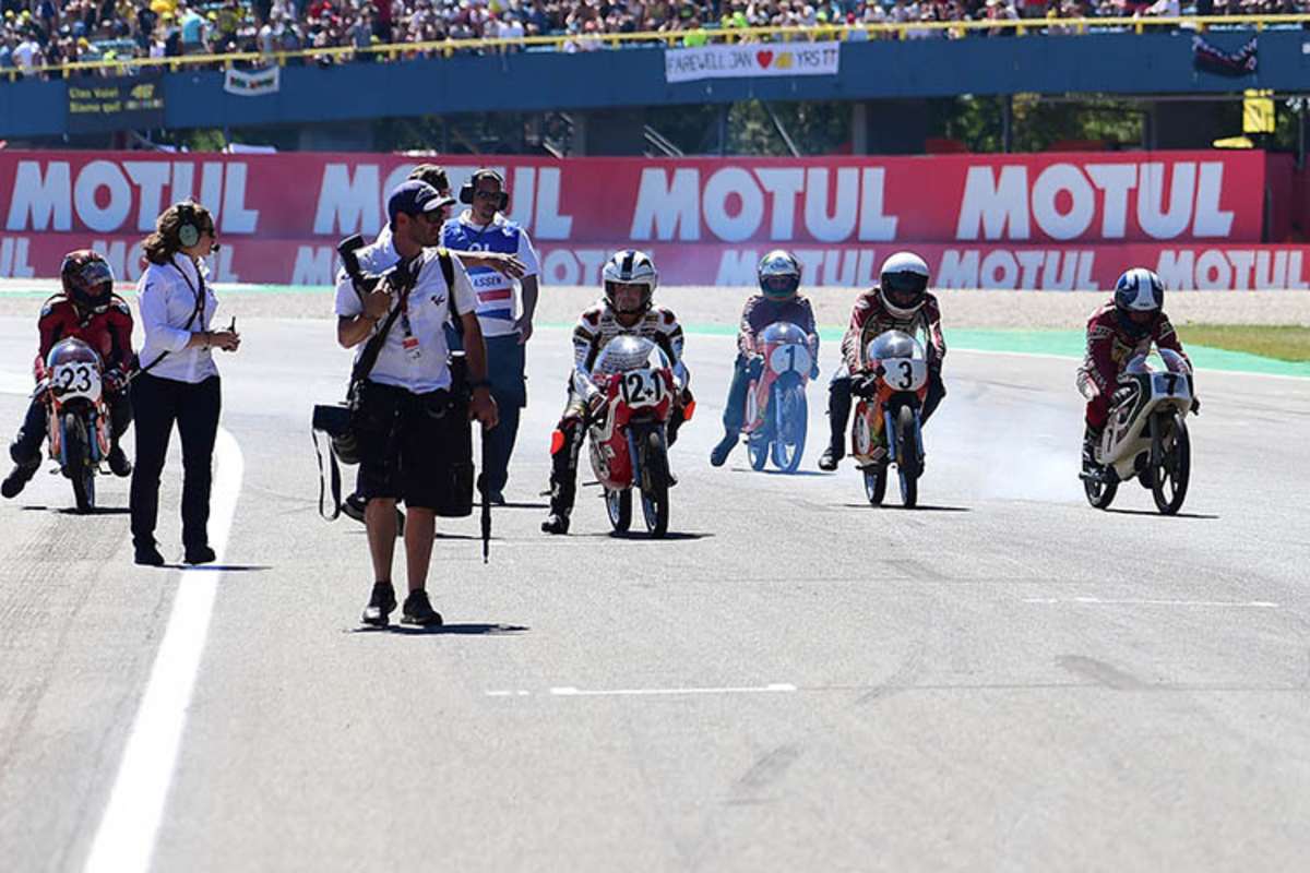 Start zur Ehrenrunde