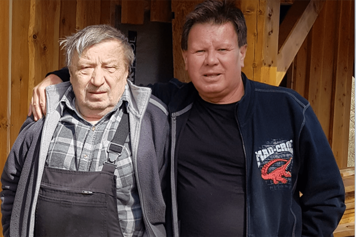 Bohumil Staša vor drei Wochen mit Jaroslav Hanus