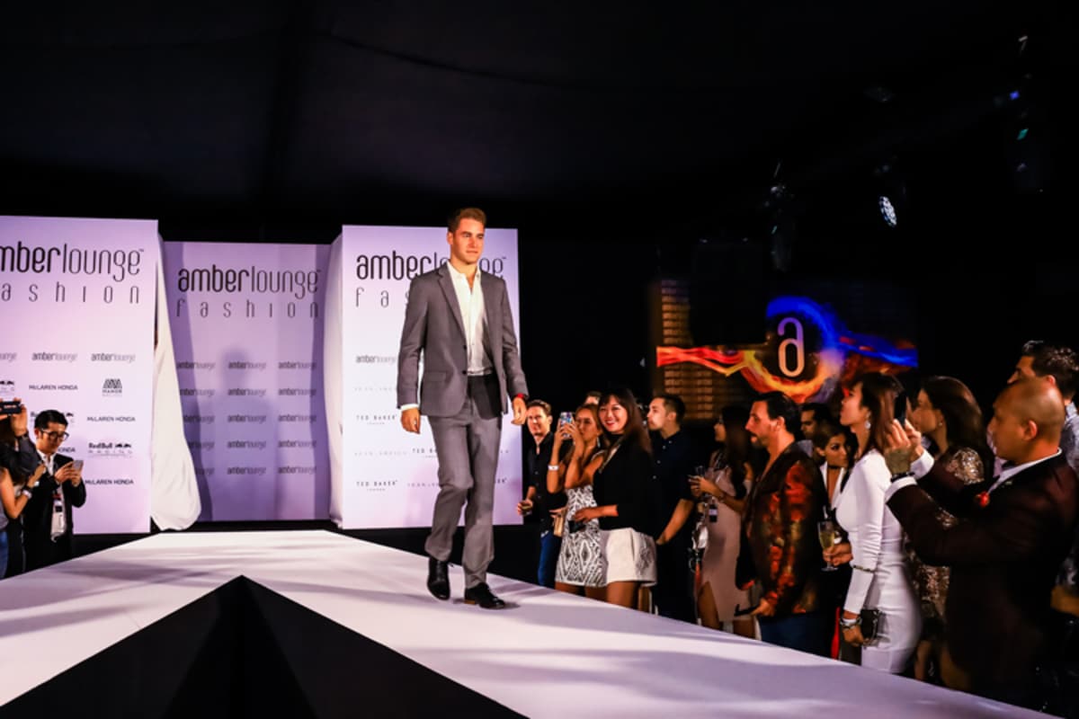 McLaren-Honda-Reservist Stoffel Vandoorne durfte auch über den Laufsteg