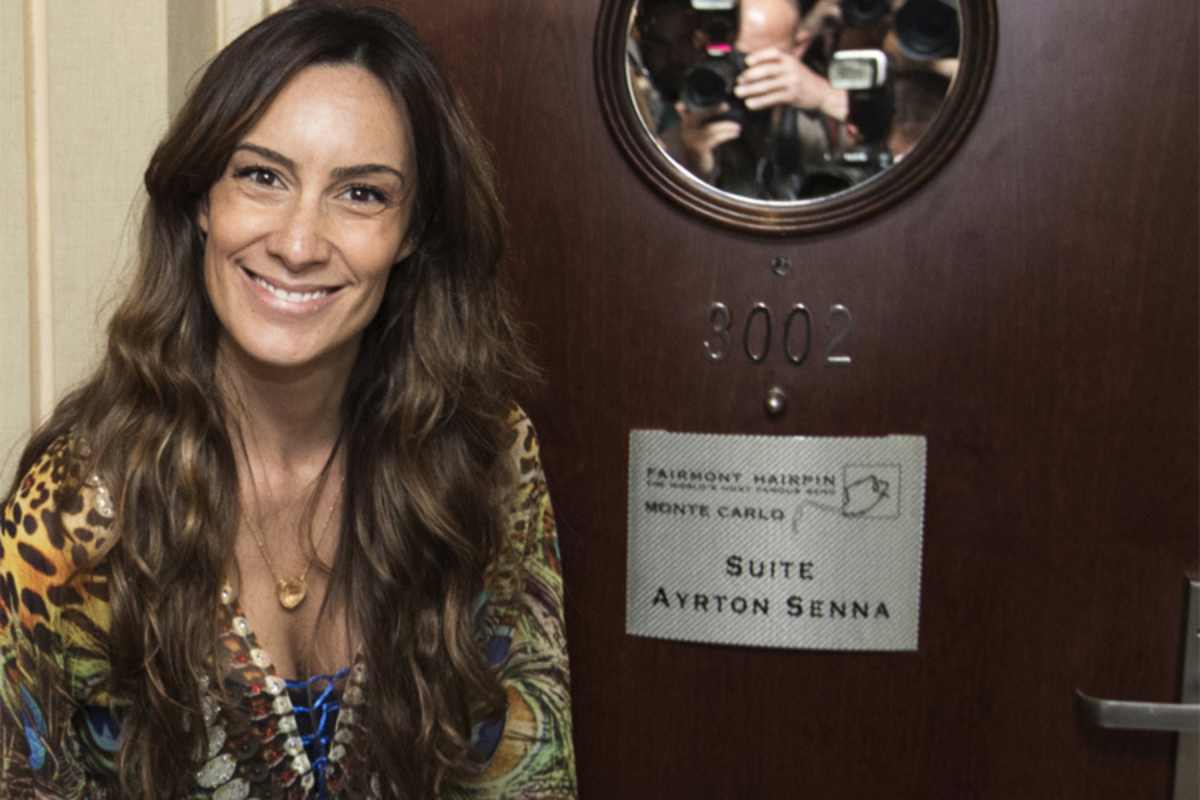 Bianca Senna, die Nicht des unvergessenen Rennfahrers