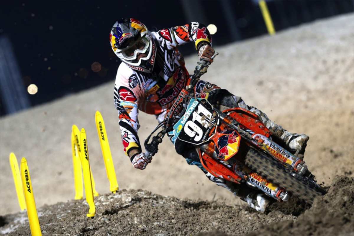 Einsame, nächtliche Wüstenfahrt: Jordi Tixier in Katar