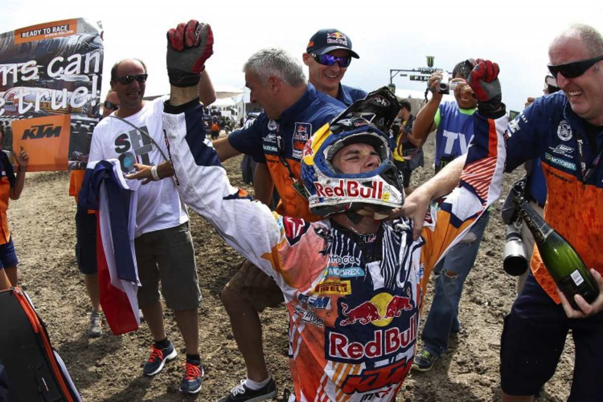 Jordi Tixier kurz nach der Zieleinfahrt