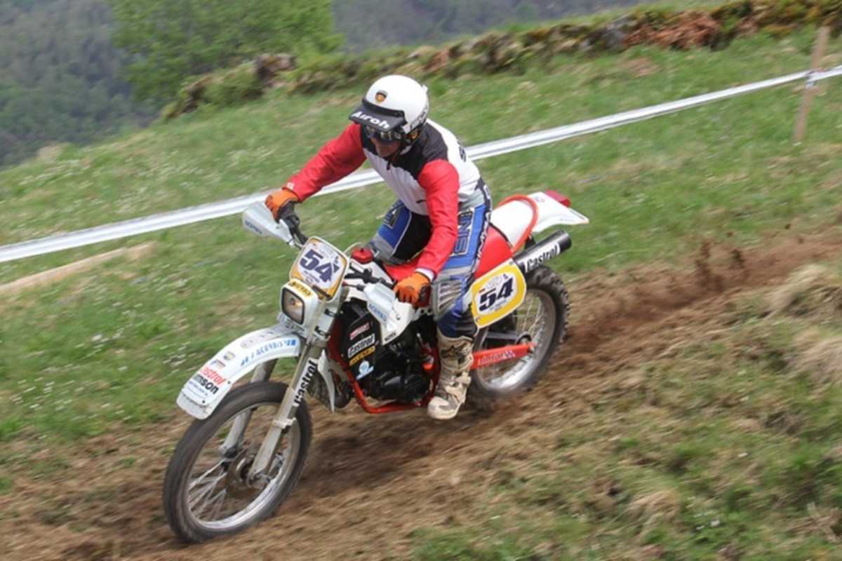 Jens Thalmann auf einer raren Simson von 1988 mit 125er Rotax-Motor