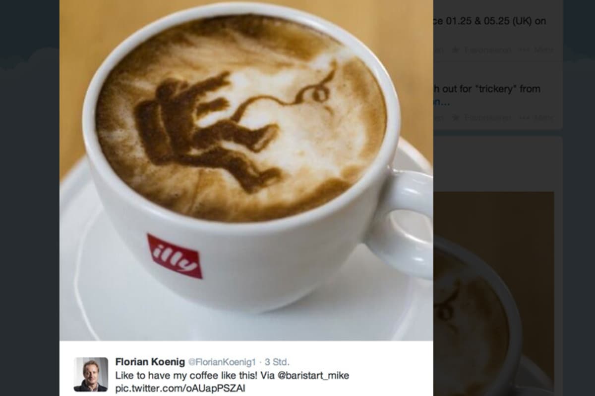 Florian Königs Barista hat es voll drauf