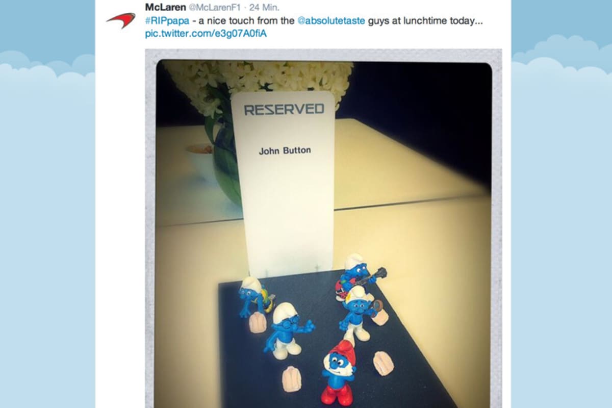 Schöne Geste bei McLaren