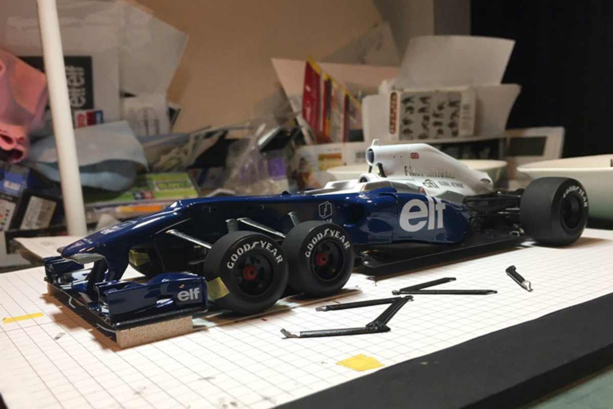 Das Modell während des Aufbaus