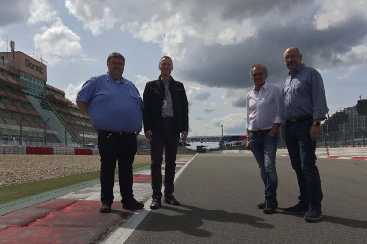 Manfred Strack, Alex Schnobel, Franco Uncini und Ottmar Bange