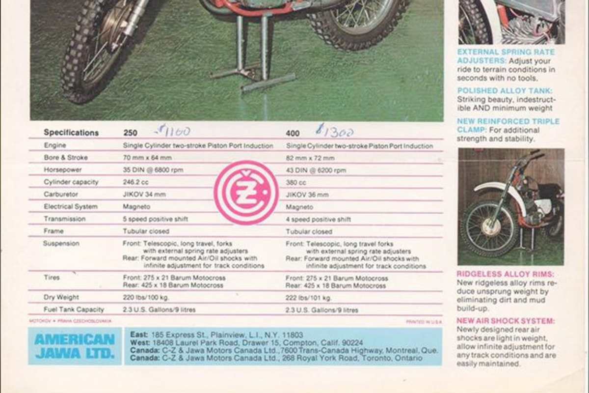 Die technischen Daten der ČZ