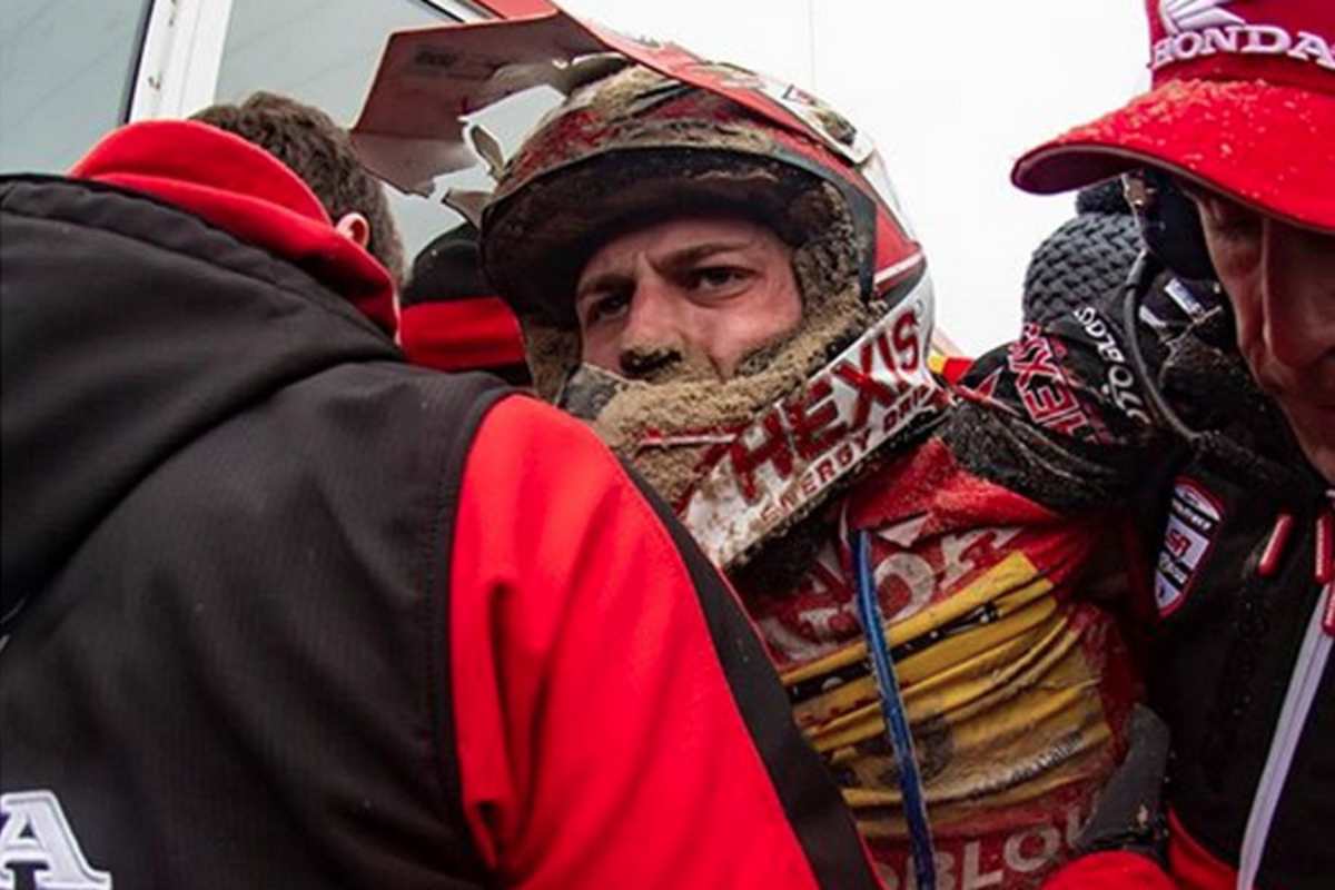 Jeremy van Horebeek im Ziel von Le Touquet