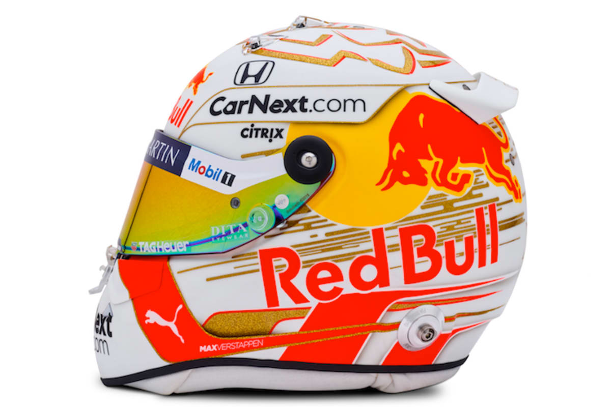 Der neue Helm von Verstappen