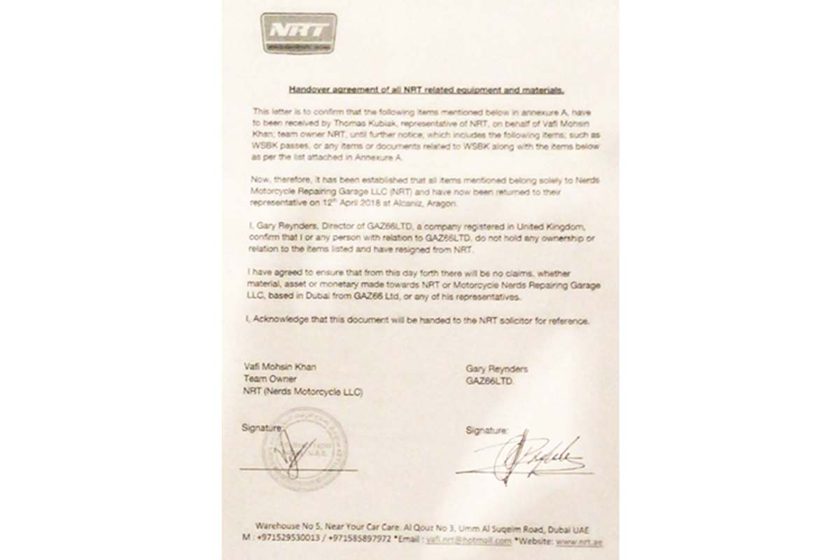 Laut Gary Reynders ist dieses Dokumnet eine Fälschung