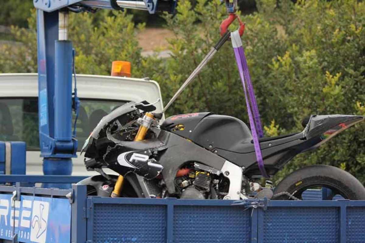 Die Kalex von Viñales am Haken