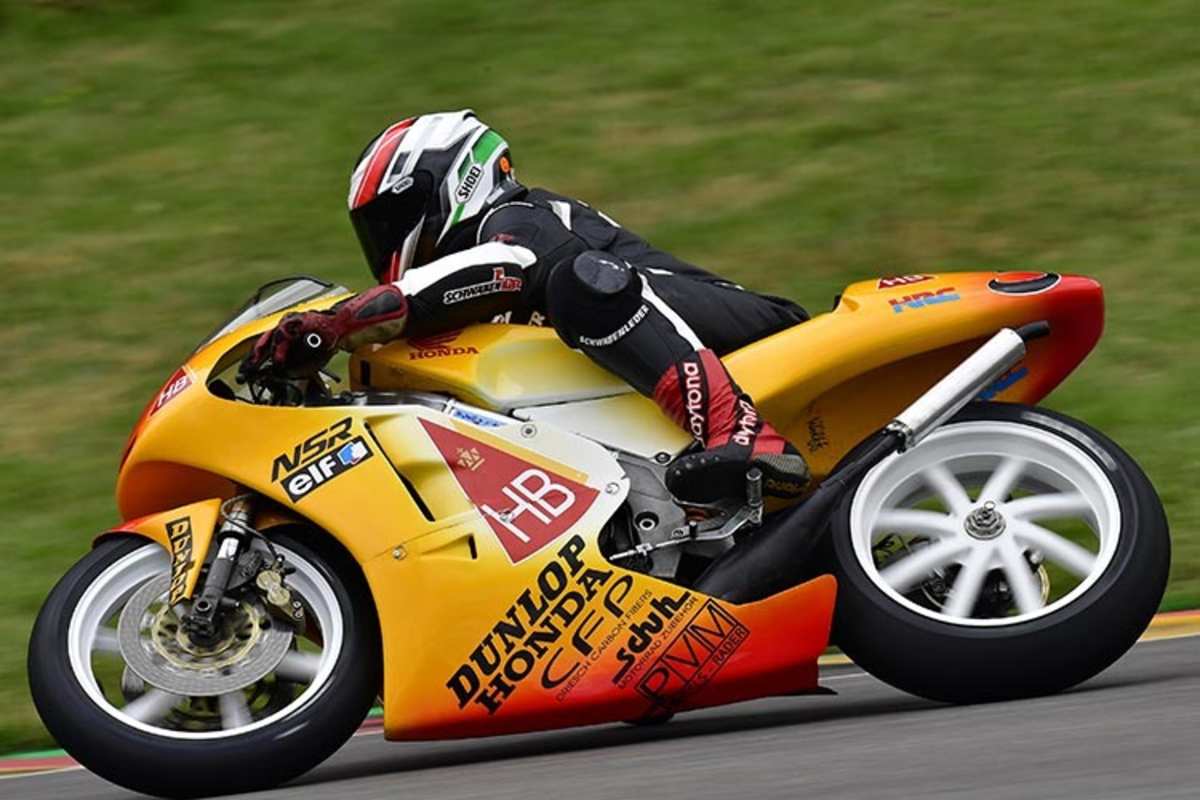 Ralf Waldmann auf der Honda in HB-Design